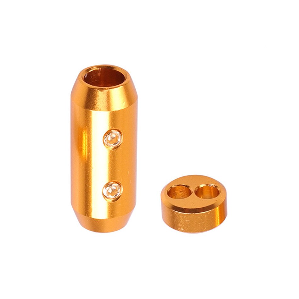 Diy 6.0mm to 3.5mm y-splitter-schieberegler-audiobuchse-metalladapter-kopfhörerstecker für headset-upgrade-kabelverbinder einbrennlackierung: Gold