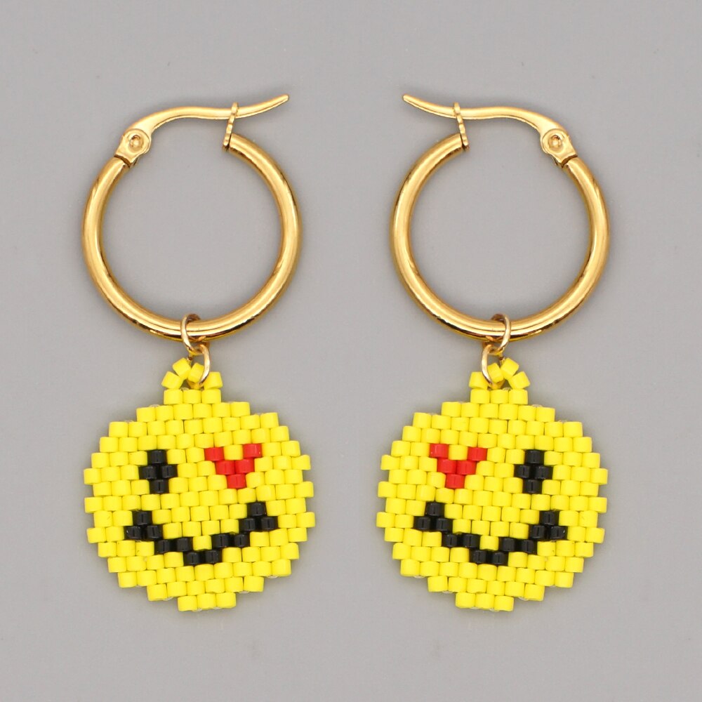 Go2boho Miyuki Beaded Earrings Pink Flamingo Hanging Earrings for Women Jewelry Femme Eardrop Accessorie Pendientes: MI-E210008E