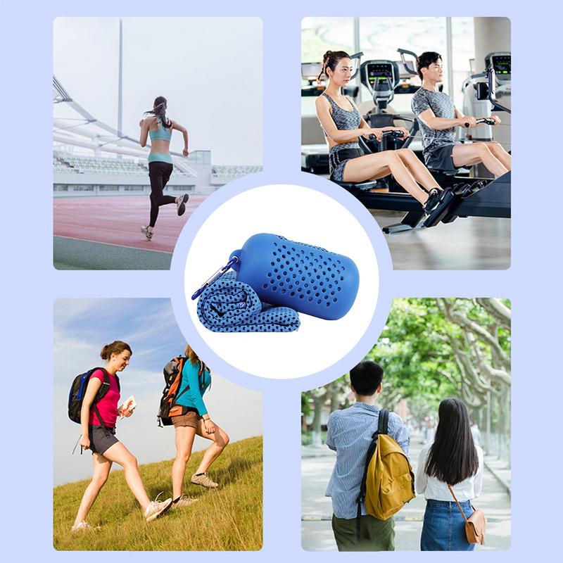 Softeis Handtuch heißes nasser Softeis Handtuch schnell trocknendes leichtes kompaktes Kühlt uch für Golf Schwimmen FußBall Fitness Studio
