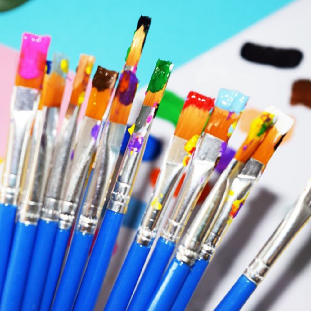 12 couleurs vives lavable Gouache peinture peint à la main doigt peinture bricolage Art Graffiti Pigment ensemble pour les enfants débutants