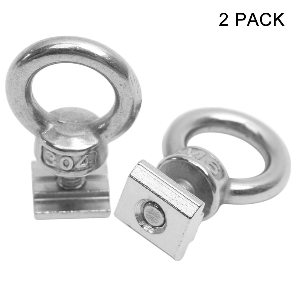 2 Pack Kayak Track Mount Tie Down Eyelet for Bungee Cord Rope kayak accessories: size 3