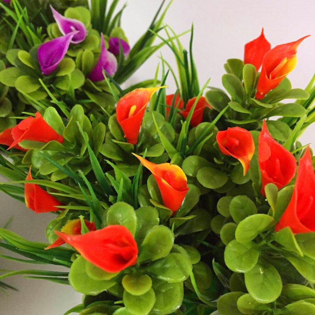 Kunstig potteblomst callalily potteplanter bonsai diy hjem stue kontorindretning havebord dekoration lotus planteindretning