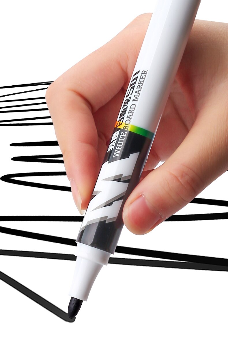 M &amp; G White Board Marker Zwart/Blauw/Rode Inkt Met Witte Boord Gum En Magnetische Blok Non-Irriterende Geur Voor Kits Office Supply