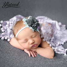 Accessoires de photographie pour -nés | Couverture florale en dentelle, avec glands, accessoires Photo pour bébés, 40cm x 40cm