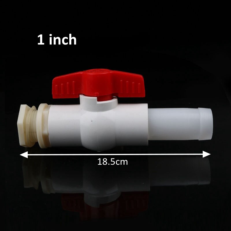 1 Set PVC 1/2" 3/4" 1" Fish tank Joints aquarium outlet bucket connector 20 25 32mm aquarium drain fittings water tank adapter: 1 inch
