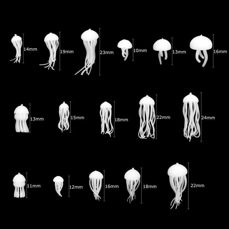 1 Pack 3D Mini Deer Jellyfish Epoxy Resin Filling Material Mushroom Ocean Ornaments Resin Crafts Making Handmade Decoration: A-16pcs