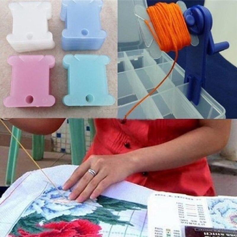 Cross-stitch wire-wound plastic wire-wound wire-stitch finishing tool Shaft floss Embroidery thread Sewing thread thread tool