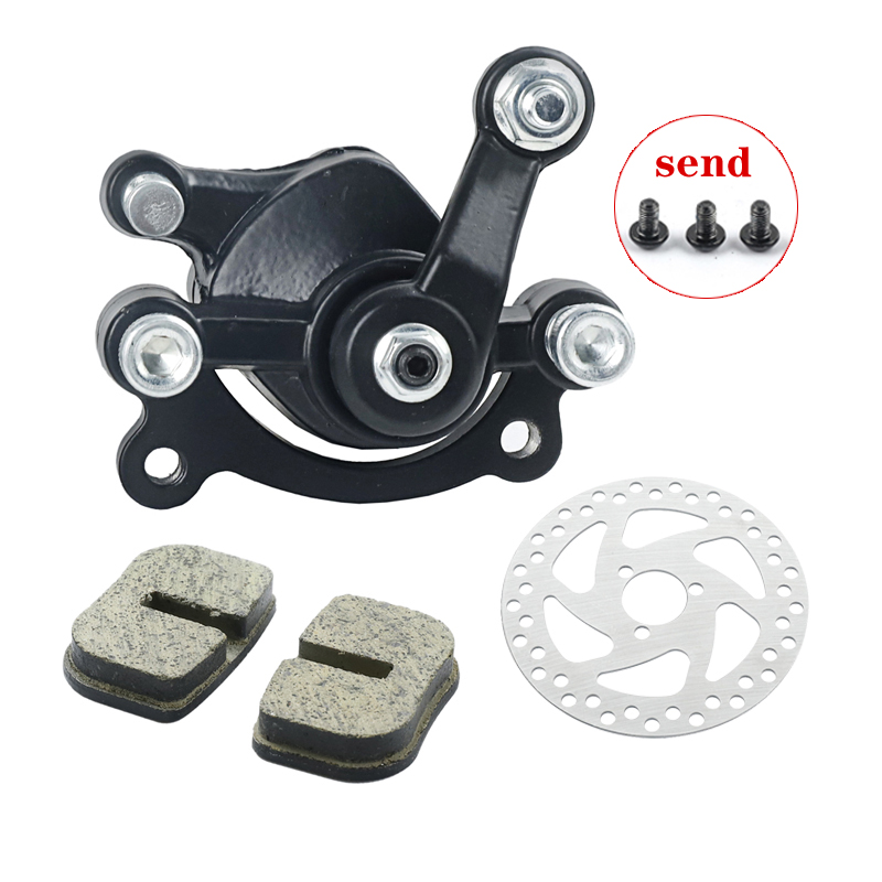 Accesorios de disco de freno para motocicleta, pinza de freno mecánica pequeña de cuatro ruedas de dos tiempos para Mini Scooter todoterreno de 49CC: Morado