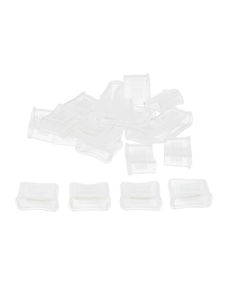 20 stk dommerfløytedeksel 2*2.2cm gjennomsiktig fløytedempet munngrep fotball dommerfløytebeskyttelsestilbehør