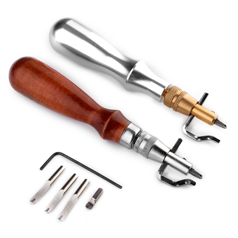5 en 1 Pro cuir artisanat bord presse Kit couture réglable et Groover pli cuir couture outil outils de couture accessoires