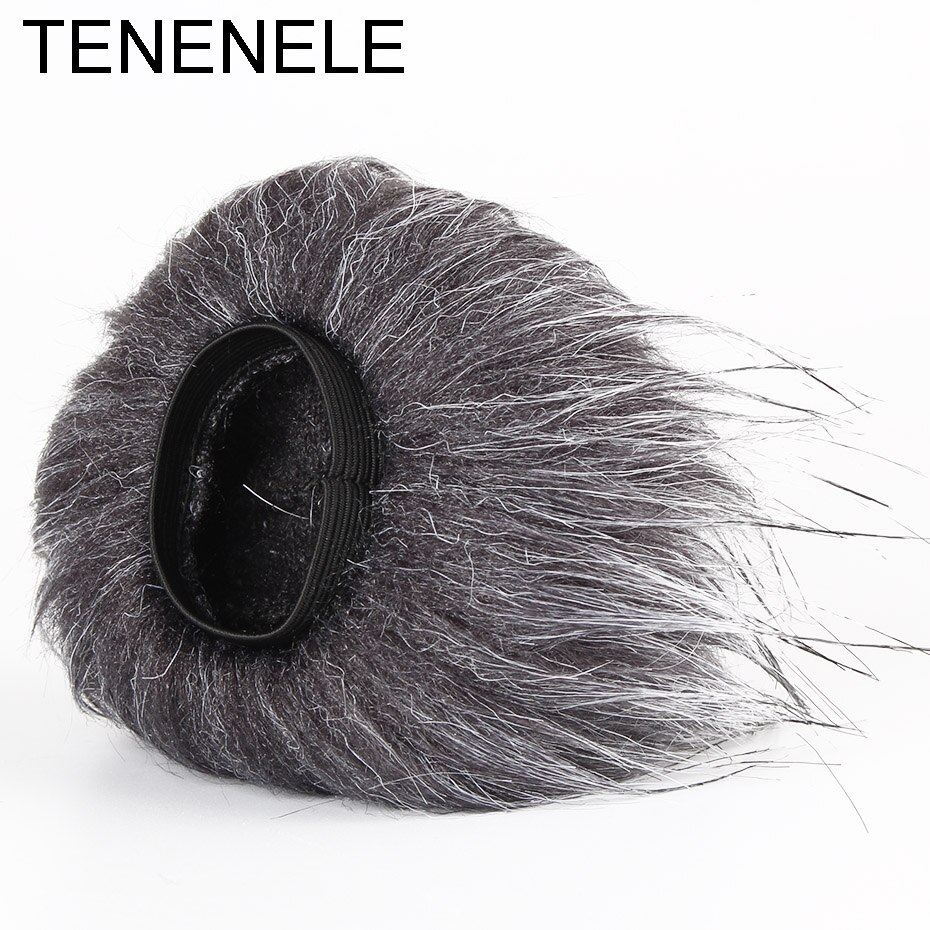 TENENELE para Tascam DR 22WL micrófono Muff cubierta de parabrisas al aire libre de felpa peludo parabrisas proteger para Tascam DR-22WL micrófono