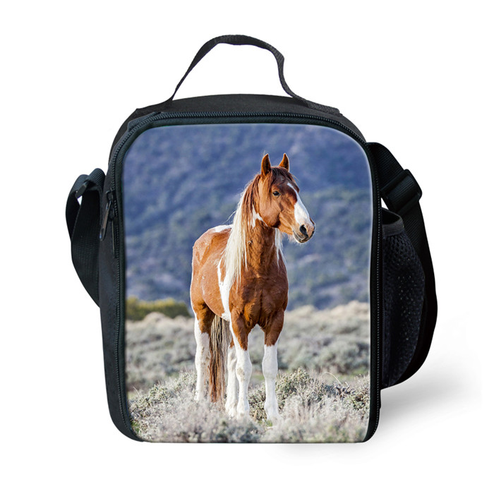 Forudesigns 3 Stks/set Wilde Paarden Schooltas Voor Jongens Orthopedische Rugzakken Schooltas Basisschoolleerlingen Mochila Escolar: RH0447G