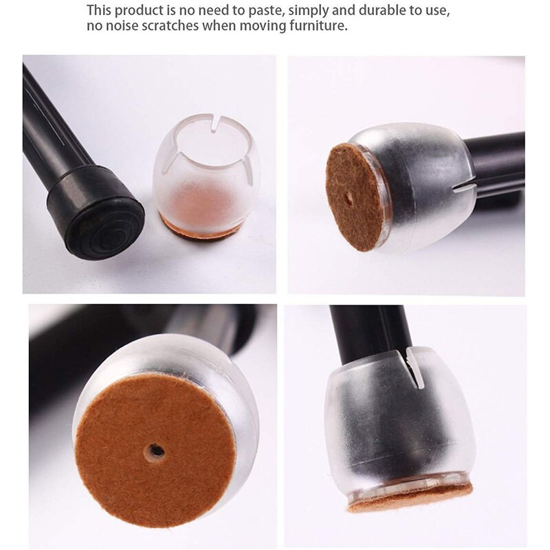 32- pack stoelpootdoppen, siliconen voetjes, tafelhoezen, beschermers voor 25-28mm vloeren