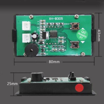 DC 12V Thermometer -60 ~ 125 Degree With High & How Temperature Alarm Function Precision Thermometer XH-B305 Sensor