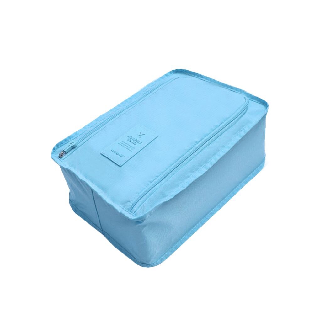 Portable Travel Shoes Bag Cloth Pants Accessories Tote Package Shoes Pouch Waterproof Storage Bag: sky blue