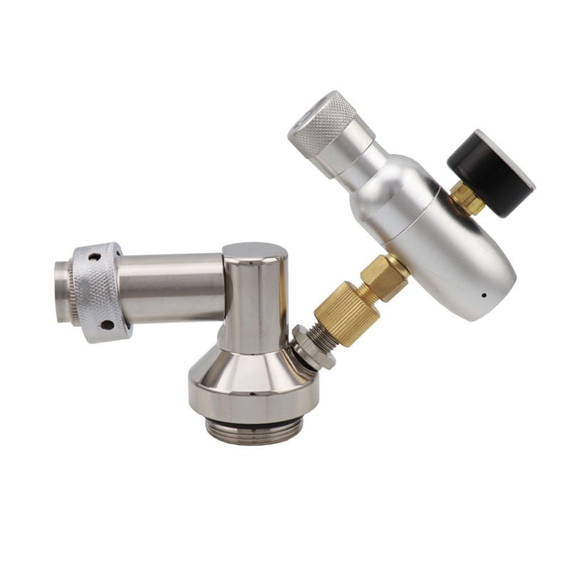 Mini grifo dispensador de barril de acero inoxidable, lanza de Growler de cerveza con Control de flujo, grifo de cerveza y Kit de cargador de Co2, juego de barra casera