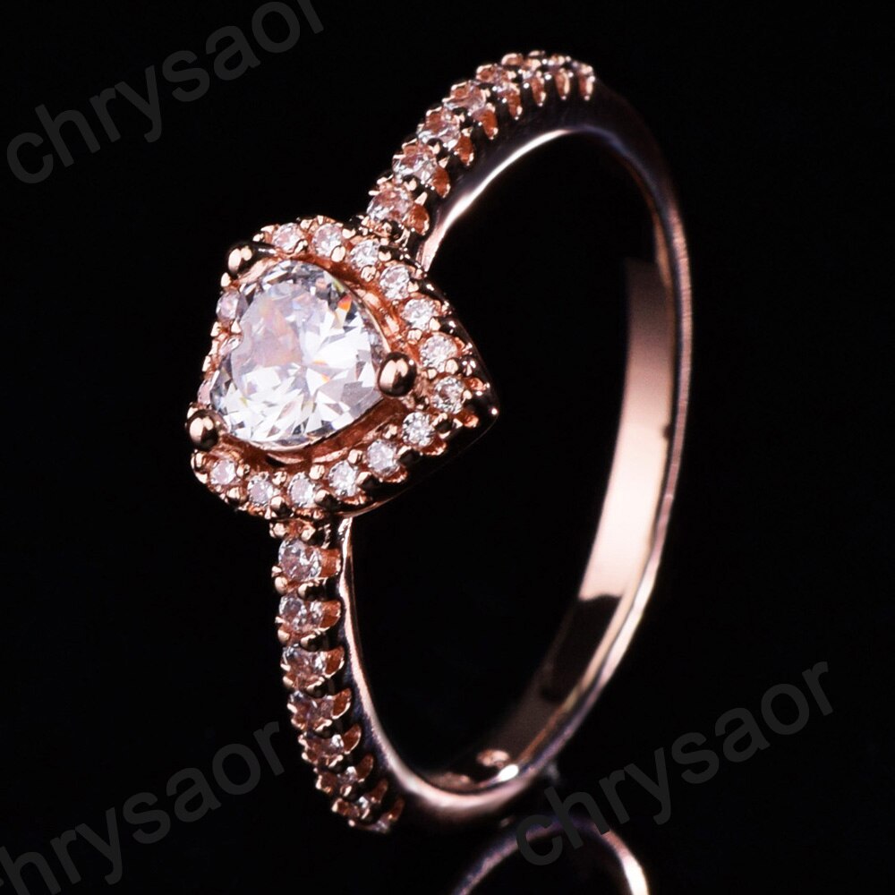 Winter 925 Sterling Silver Ring Sparkling Snowflake Rings Women Engagement Anniversary Jewelry
