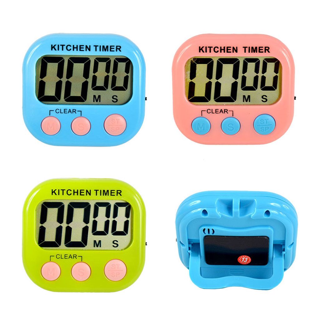 Magnetische Lcd Digital Kitchen Countdown Timer Alarm Met Stand Wit Kookwekker Praktische Koken Timer Wekker