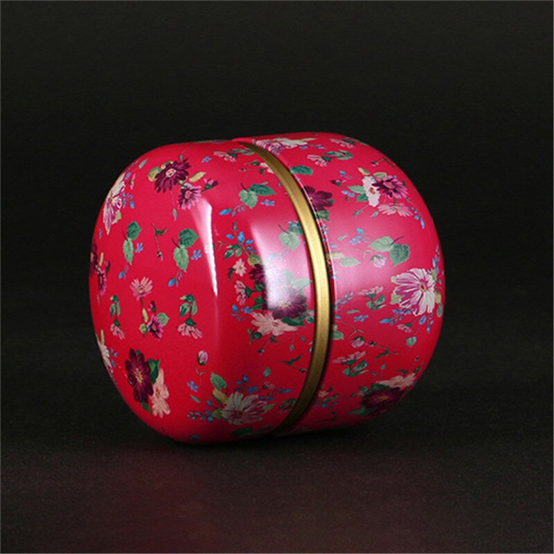 Te-bokser universal metall mini forseglet tank bærbar reise blomsterboks rund fuktsikker kaffebeholder oppbevaringsbokser: 3