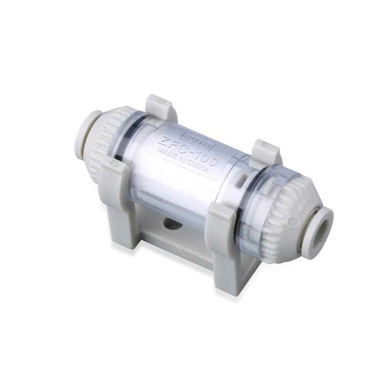 Filtro de vacío neumático de tubería ZFC en línea, elemento de fibra extraíble para ventosa de aire AZFC100 AZFC200 ZFC100-06B ZFC200-08B