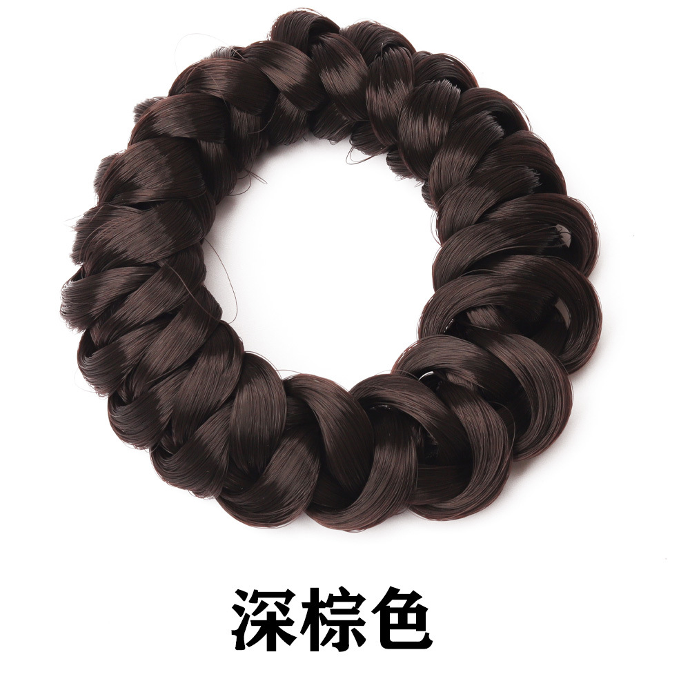 Pruik Paardenstaart Hoofdband Elastisch Weven Vlecht Haarlussen Elastiekje Hairstyling Fixator Styling Tools Haaraccessoires: Beige