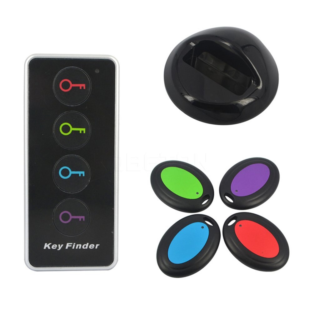 Wireless Key Finder 4 In 1 RF Key Locator Pet Tracker Wallet Tracker Remote Control with Flashlight Function Finder: Default Title