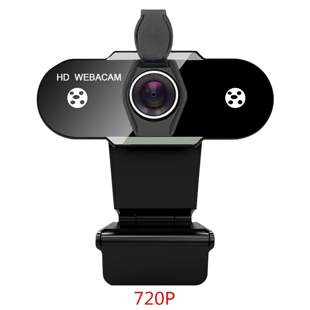 2K/720P/480P/1080P HD Webcam PC Web Cam USB Web Camera Mini Computer USB Camera Built-in Microphone Web Camera Autofocus: 720P with Cover