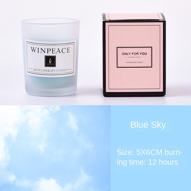Färg hem födelsedag ljus söt burk glas doft rund bröllop nordisk modern mini romantiska dekorationer velas heminredning  by75ca: Stil 15