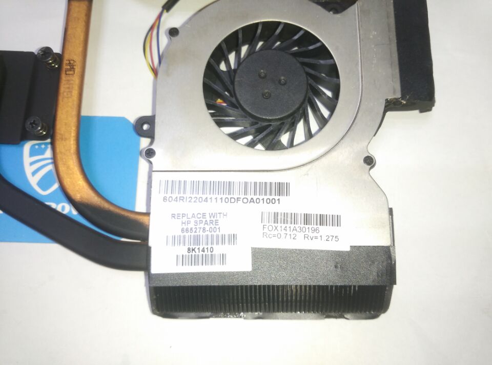 Original for HP DV6-6000 DV7-6000 DV6 DV7 COOLING HEATSINK with FAN 650797-001 665309-001 665278-001