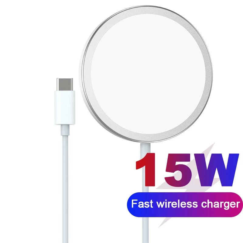 Qi trådløs lading for iphone 12 magsafe lader 15w hurtiglading for magsafe iphone 12 pro max 11 xs xr 8 xiaomi ladere