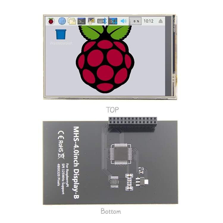 4.0 inch Raspberry pie 3B + / 4B display TFT touch screen display high speed SPI smooth game