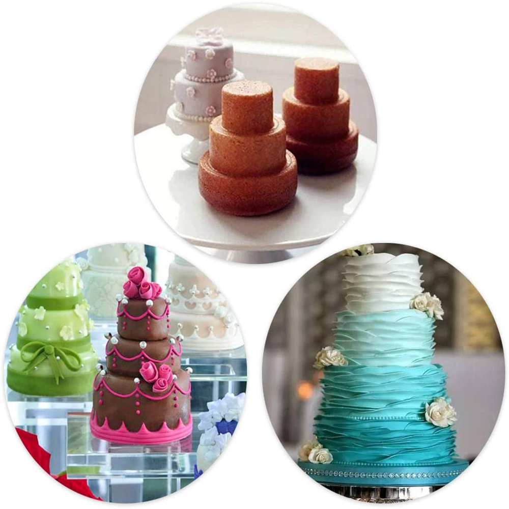 1Pc 3 Lagen Ronde Anti-aanbak Taart Pannen Mini Pudding Cupcake Bakvorm Bakvormen Taart Decoreren Gereedschappen Keuken Accessoires Party
