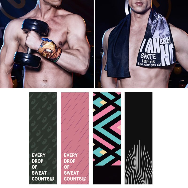 Serviette de refroidissement sport serviette en microfibre à séchage rapide absorber la sueur pour le cyclisme