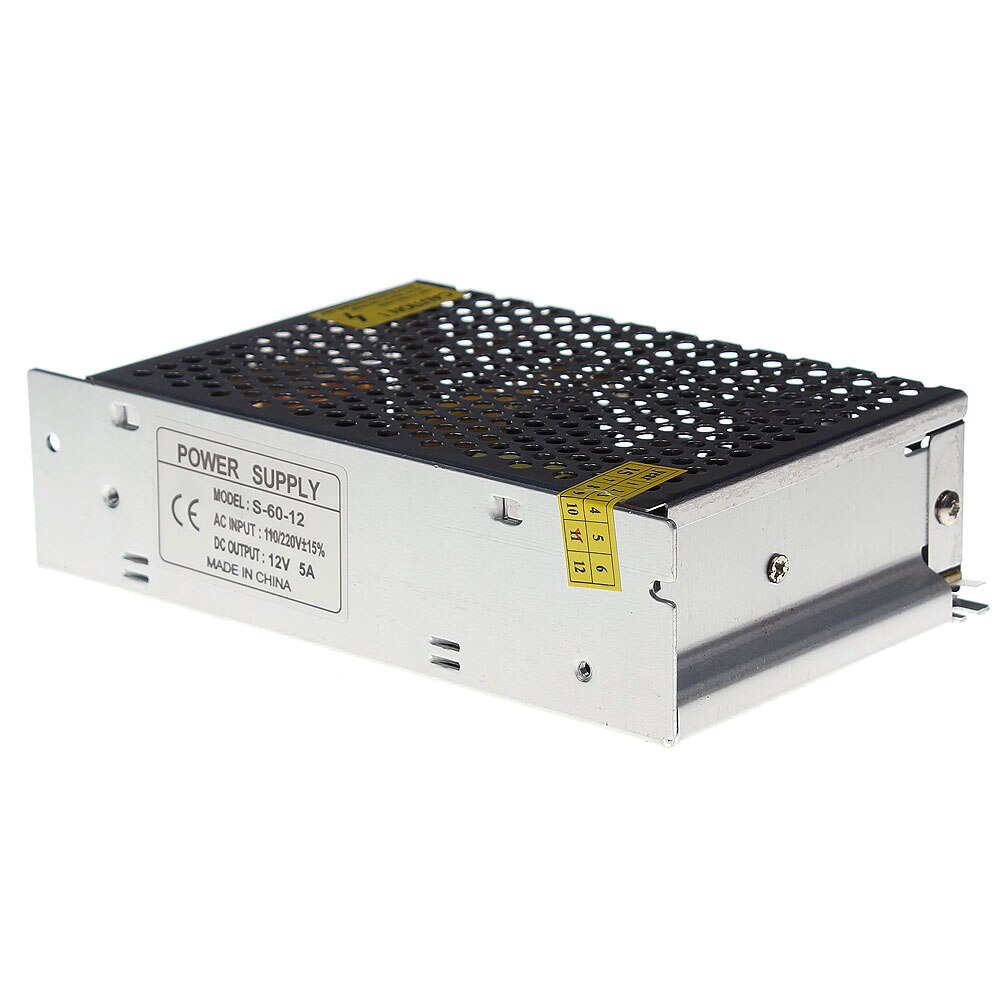 ESCAM 12 V 5A 60 W Switch Voeding Transformator voor CCTV Camera voor Security System Strip AC 110 V -240 V Input naar DC 12 V tool