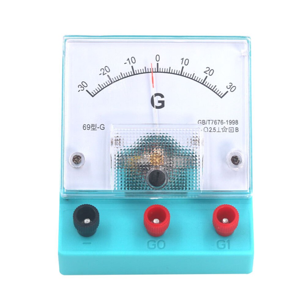 Pointer Gevoelige Galvanometer Bereik ± 30 ± 3mV Fysieke Elektriciteit Experiment Onderwijs Instrument Hoge Gevoeligheid