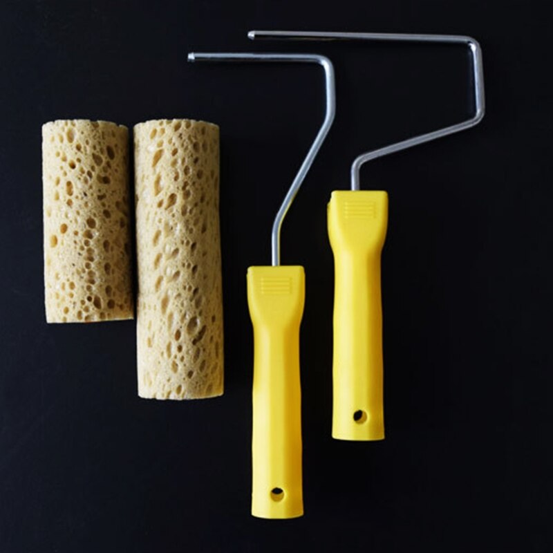 Klassieke Zeewier Spons Roller Borstel 4/6 &#39;&#39;Textuur Roller Voor Verf Art Muur Deco