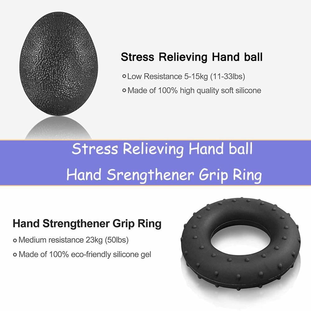 5PC adjustable hand grip strengthener Fitness carpal expander Finger forearm muscle recovery heavy trainer exercise equipment