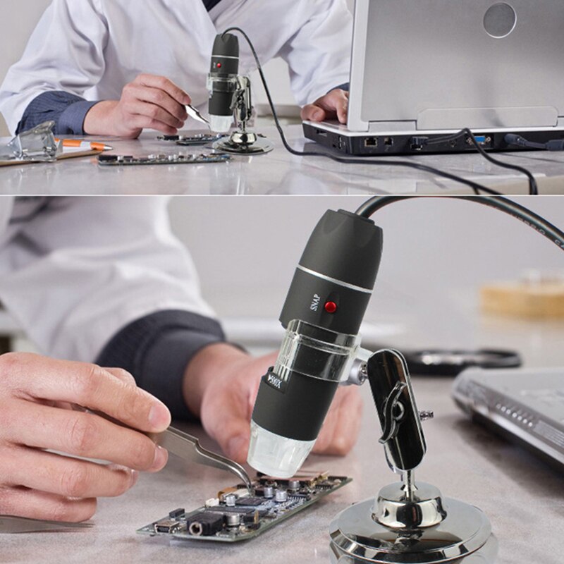 1080P 8 LED Microscope Camera 1000X/1600X Digital USB Magnifier VDX99