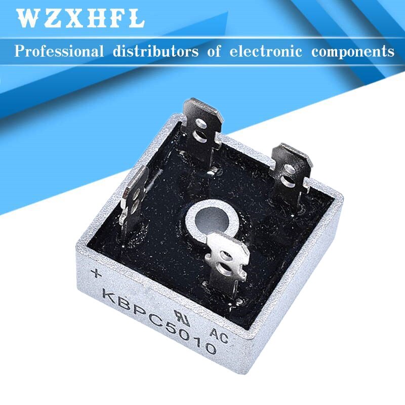 2Pcs KBPC5010 1000V 50A Diode Brug Gelijkrichter En Originele Ic