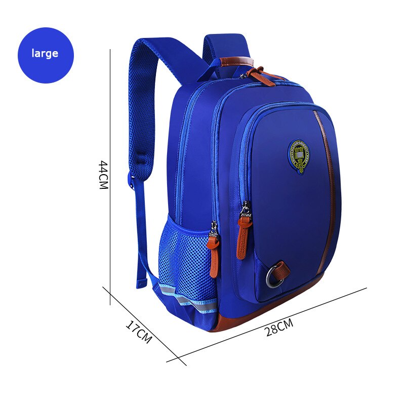 Girls Boys Cartoon Kids satchel backpacks schoolbags Primary school Backpack Waterproof Backpack Children School Bags sac enfant: large sky blue