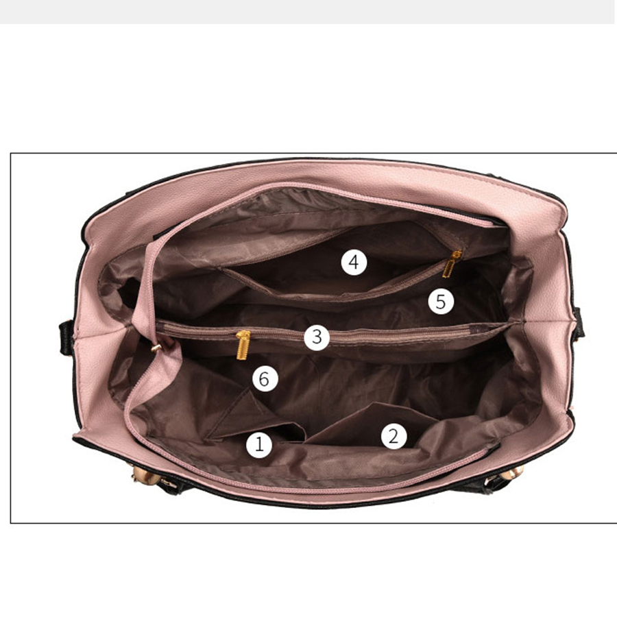 LANLOU Vrouwen tas handtas slanke minimalistische grote capaciteit handtas schoudertas