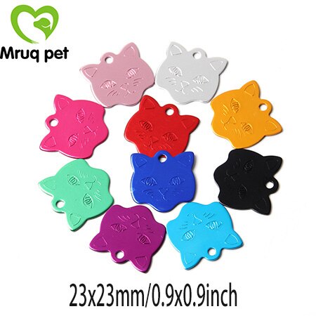 50x vælg mønstre kæledyr hund kat tomme mærker hundehalsbånd charms tilbehør aluminium navn telefon id tag hund tilbehør kæledyr forsyninger: Ta06