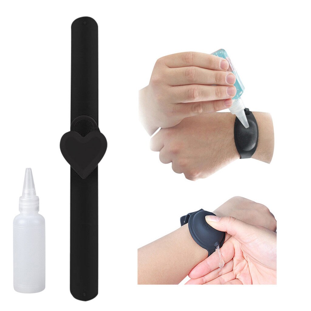 Love Heart Wash Hand Gel for kid and women Hand Sanitizer Dispensing Portable Bracelet Wristband Hand Dispenser Sanitizer