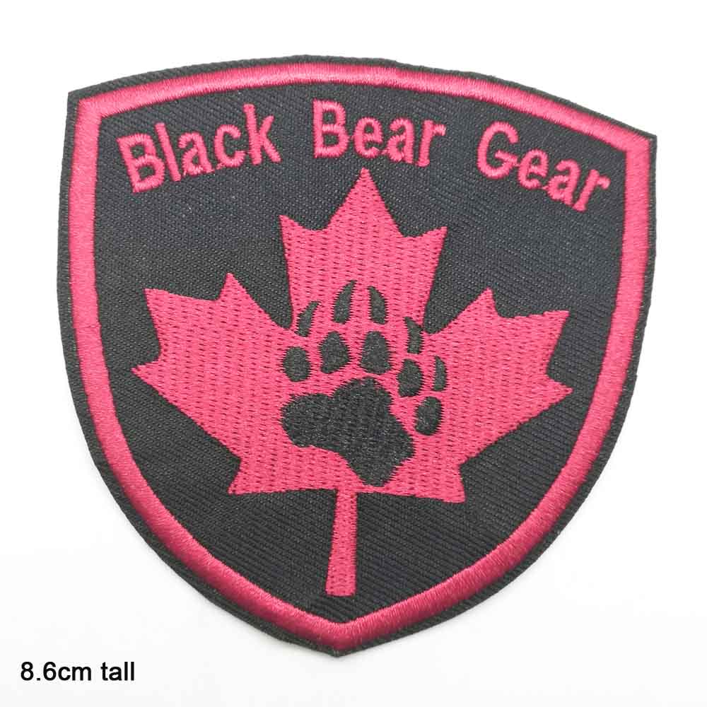 Tape Vrede Whiskey Tango Westworld Brief Schoenen Porg Ijzer Op Geborduurde Kleding Patches Voor Kleding Stickers Kledingstuk: black bear gear