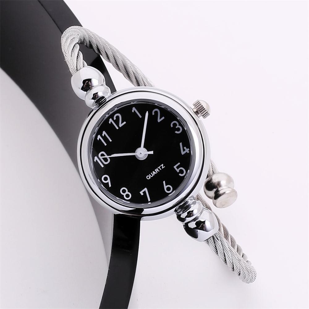 Waches Women Quartz Stainless Steel Glass Life Waterproof Distinguished relojes para mujer zegarki damskie montres femmes: C