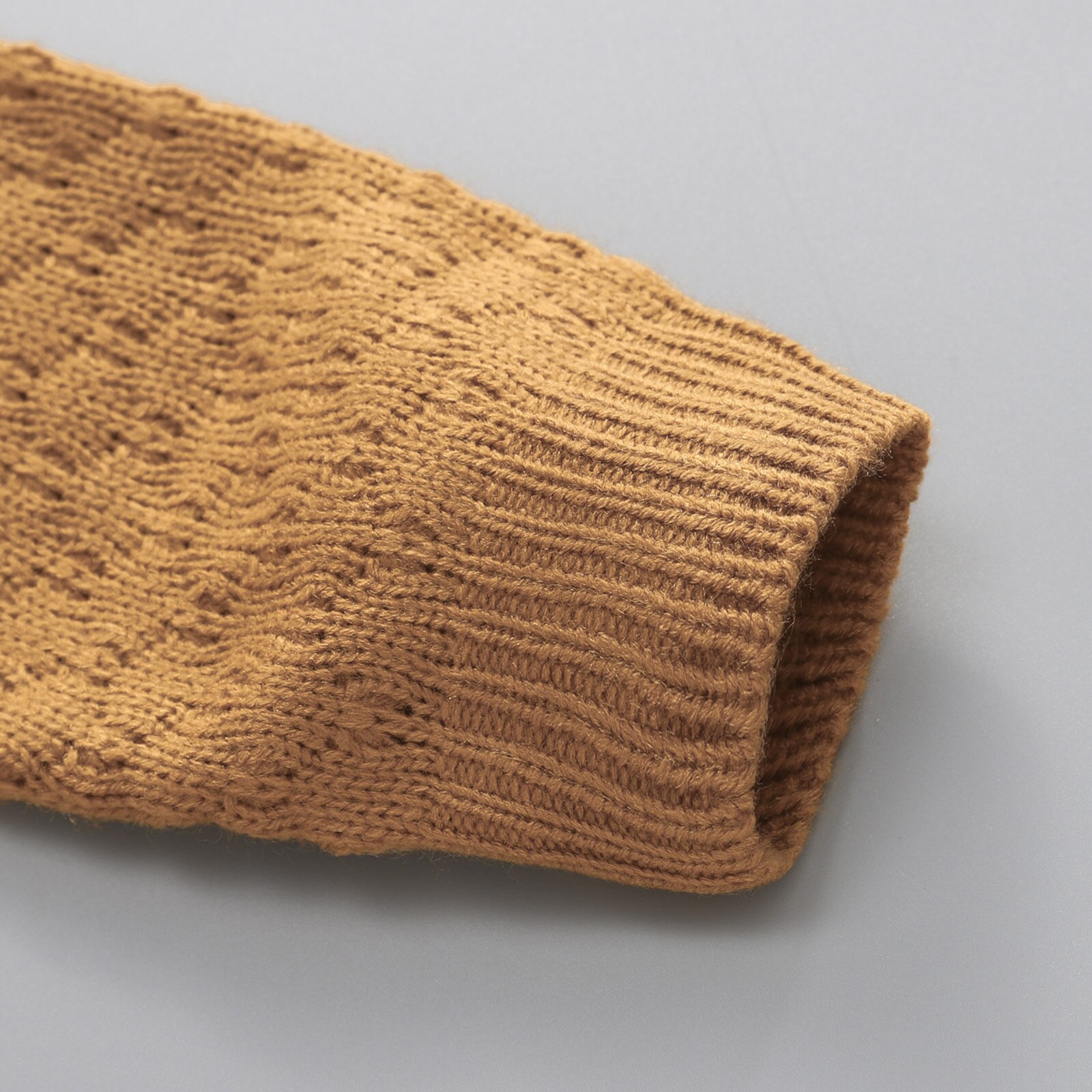 1-6Y autunno inverno bambini ragazze maglione lavorato a maglia top 2 colori solido manica lunga scollo a V Pullover capispalla caldi