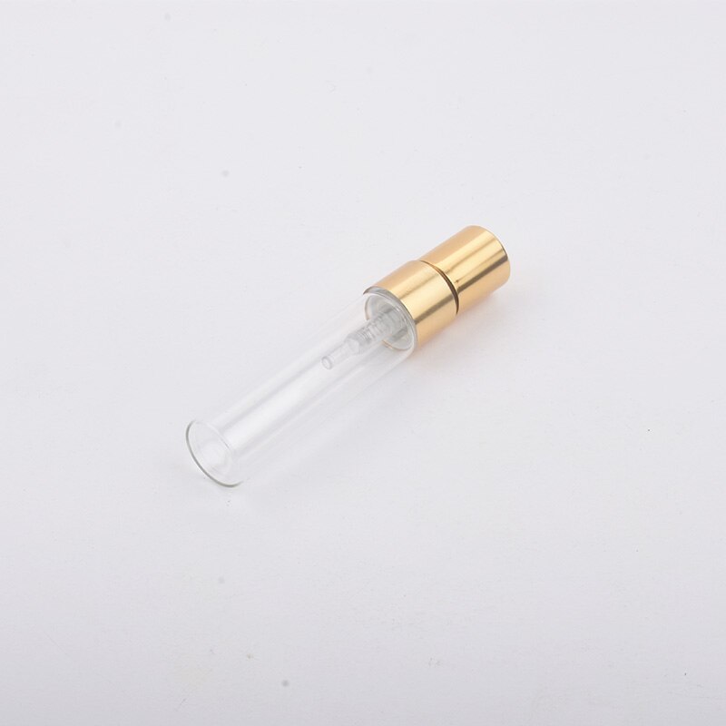 100pcs 2ml 3ml 5ml 10ml Glass Atomizer Bottle Refillable Colorfull Aluminum cap Spray Perfume Bottle Travel Bottles Container: Gold / 40ml
