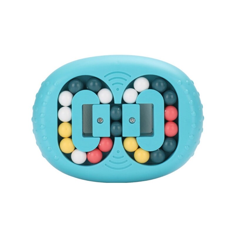 Antistress Puzzle Fidget Toy con perline bavaglio interattivo novità Spinner sensoriale giroscopio per terapia dell&#39;autismo: blue