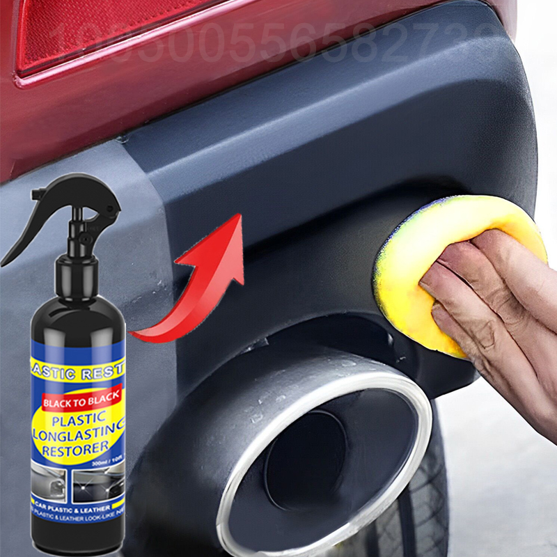 Restaurador de plástico para coche, productos de limpieza de coche con brillo negro, restauración de cuero y plástico, renovador de revestimiento de reparación y pulido automático