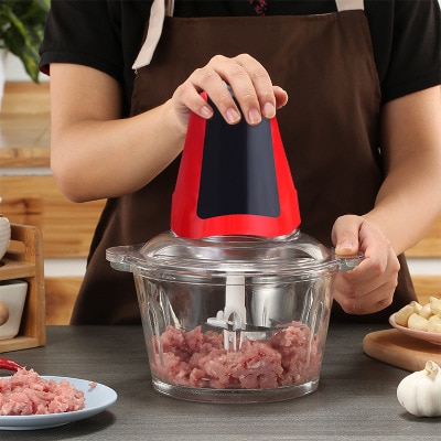 3L Powerful Meat Grinder Multifunctional Household Electric Food Processor Meat Cutter Blender Chopper Electric